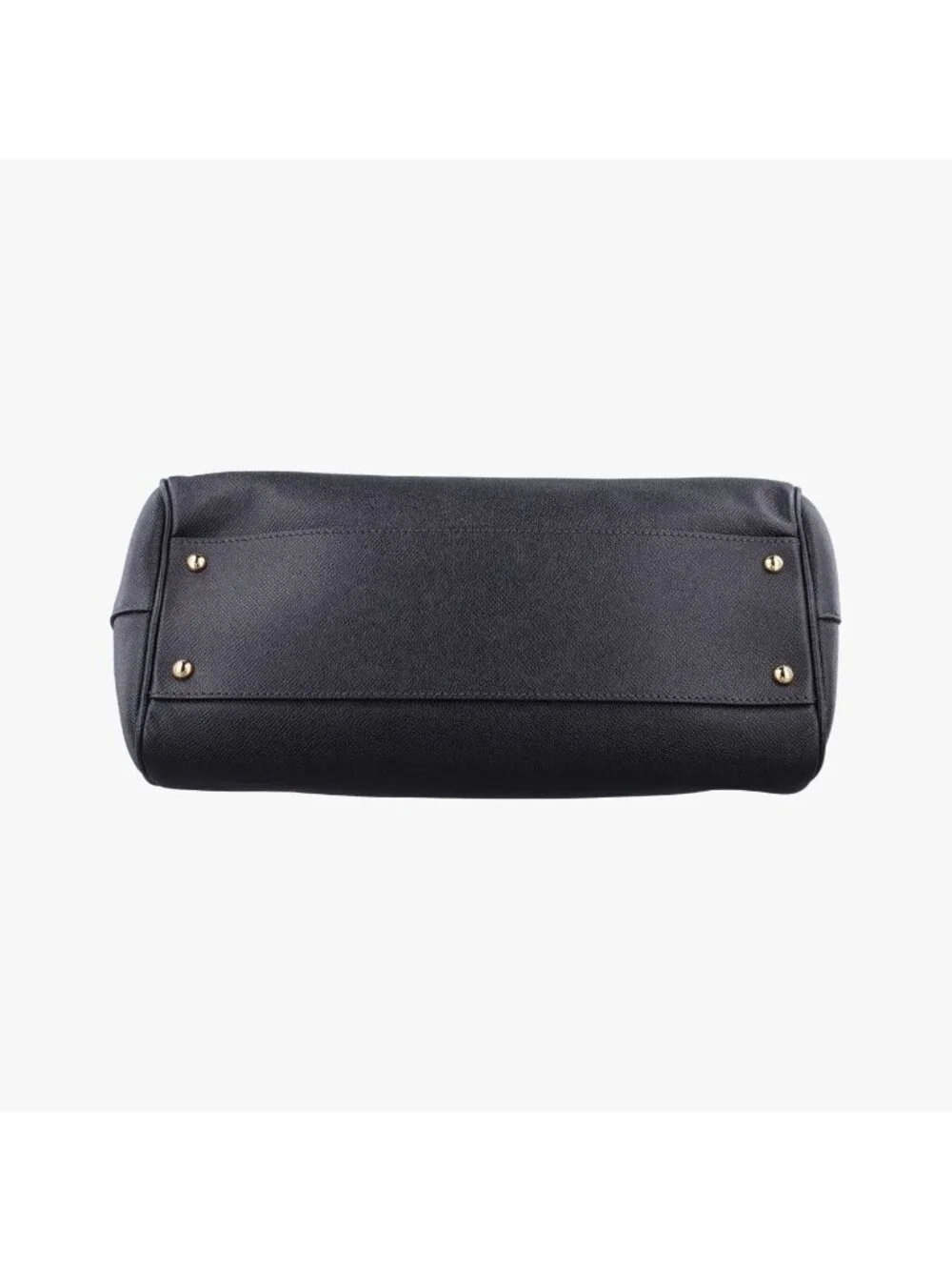 Dolce & Gabbana Sicily Black Leather Shoulder Bag